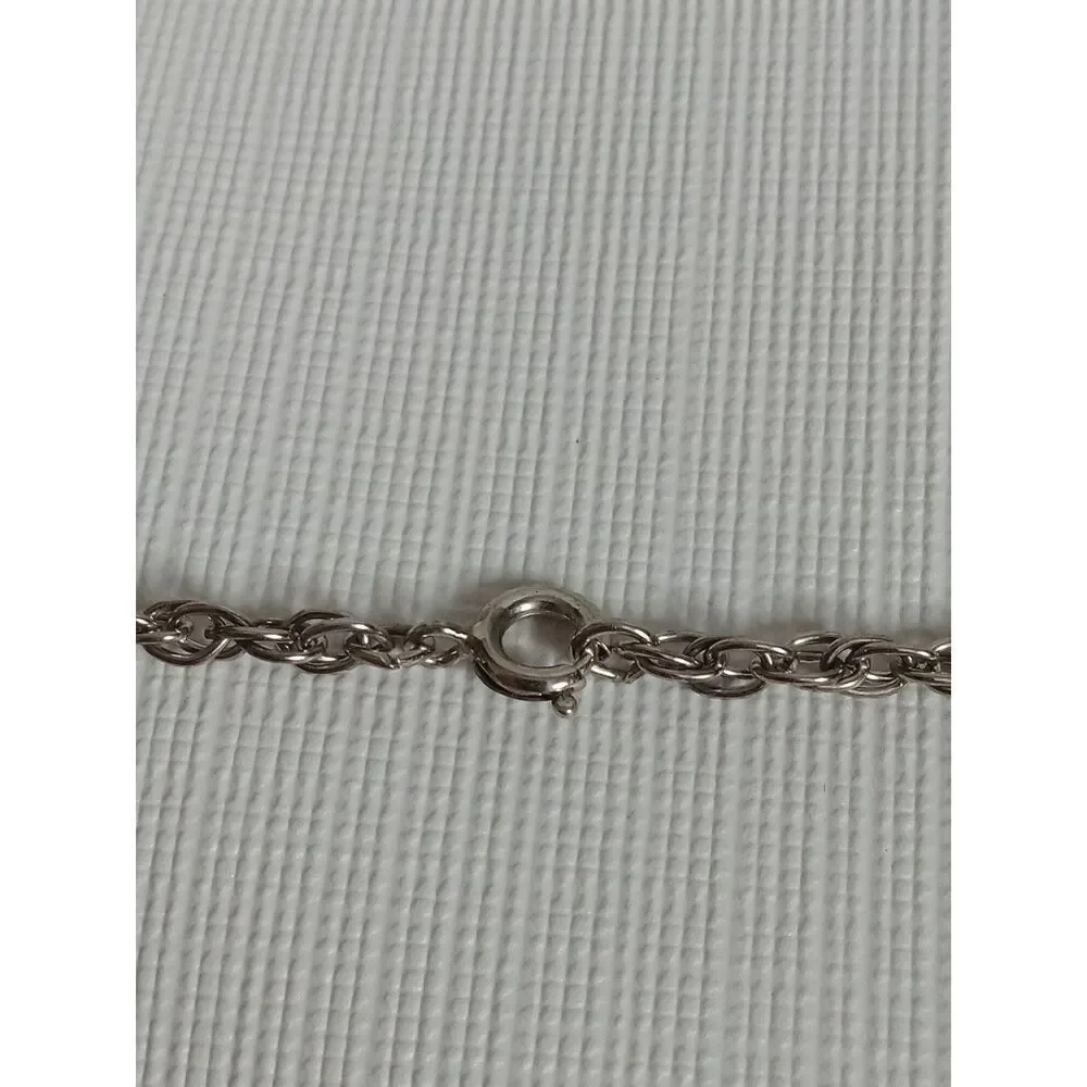 Solid White & Silver Toned Metal Rectangle Accents Long Length Layering Necklace